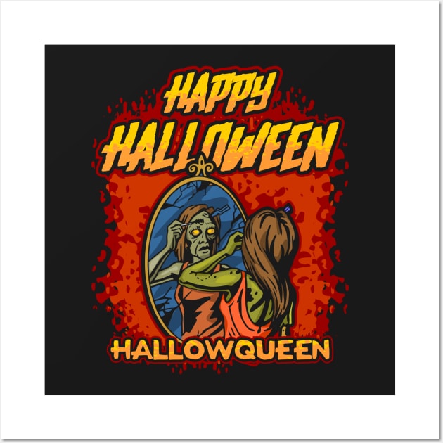 HallowQueen Happy Halloween Wall Art by RadStar